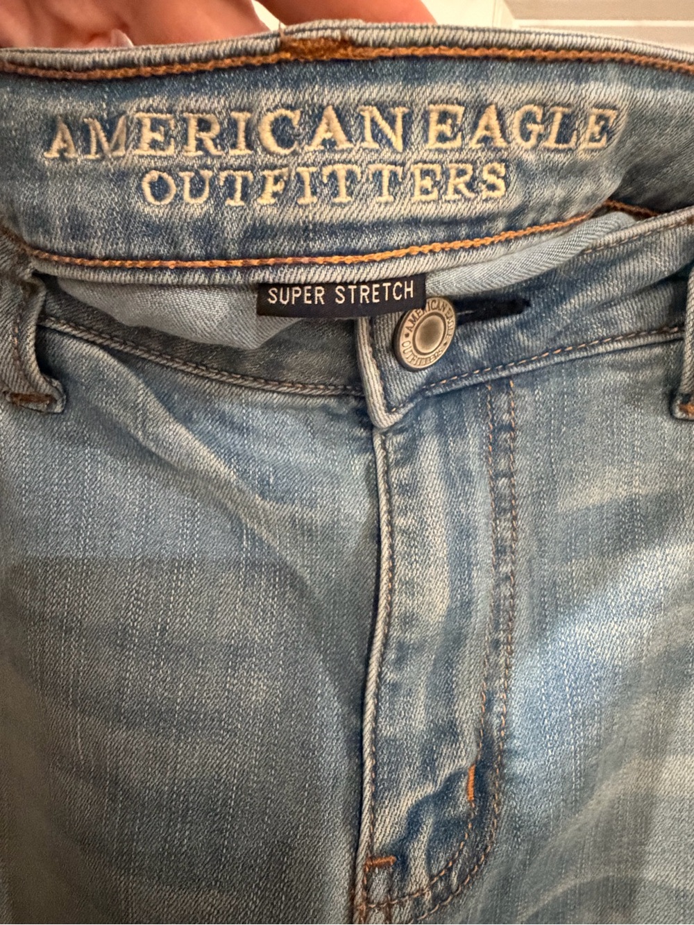 American Eagle Light Blue Super Stretch Jegging Size 14s - Picture 2 of 6